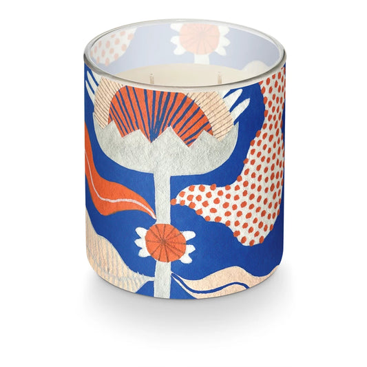 Rainy Walk Artist Glass Candle