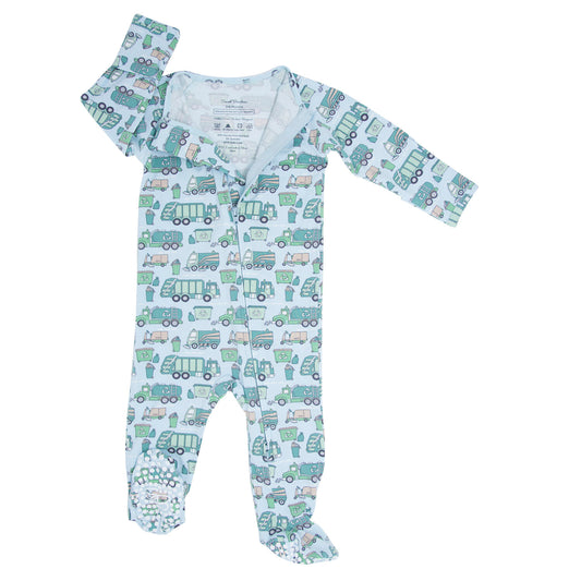 Reduce Reuse Recycle Zipper Footie