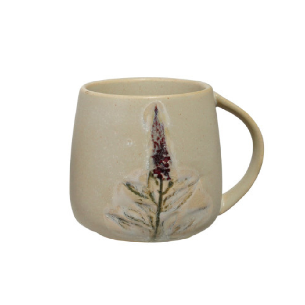 Hand-Painted Stoneware Mug