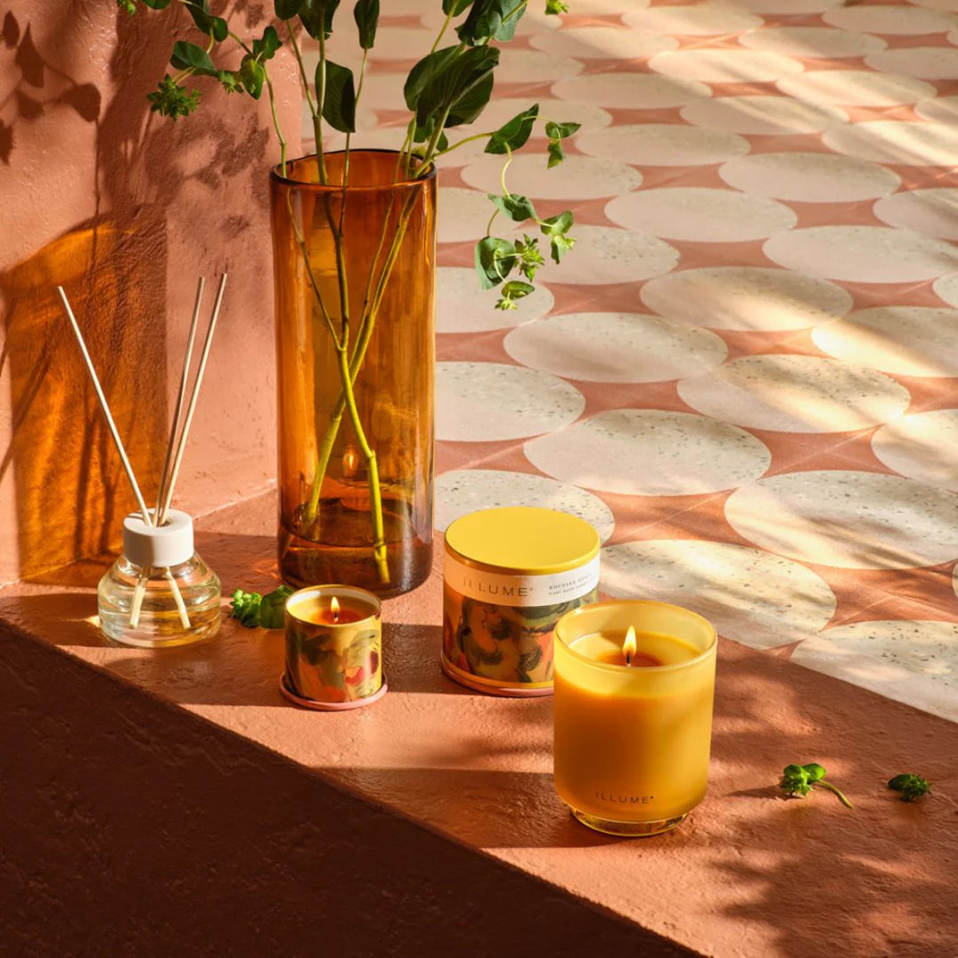 Rhubarb Honey Glass Candle