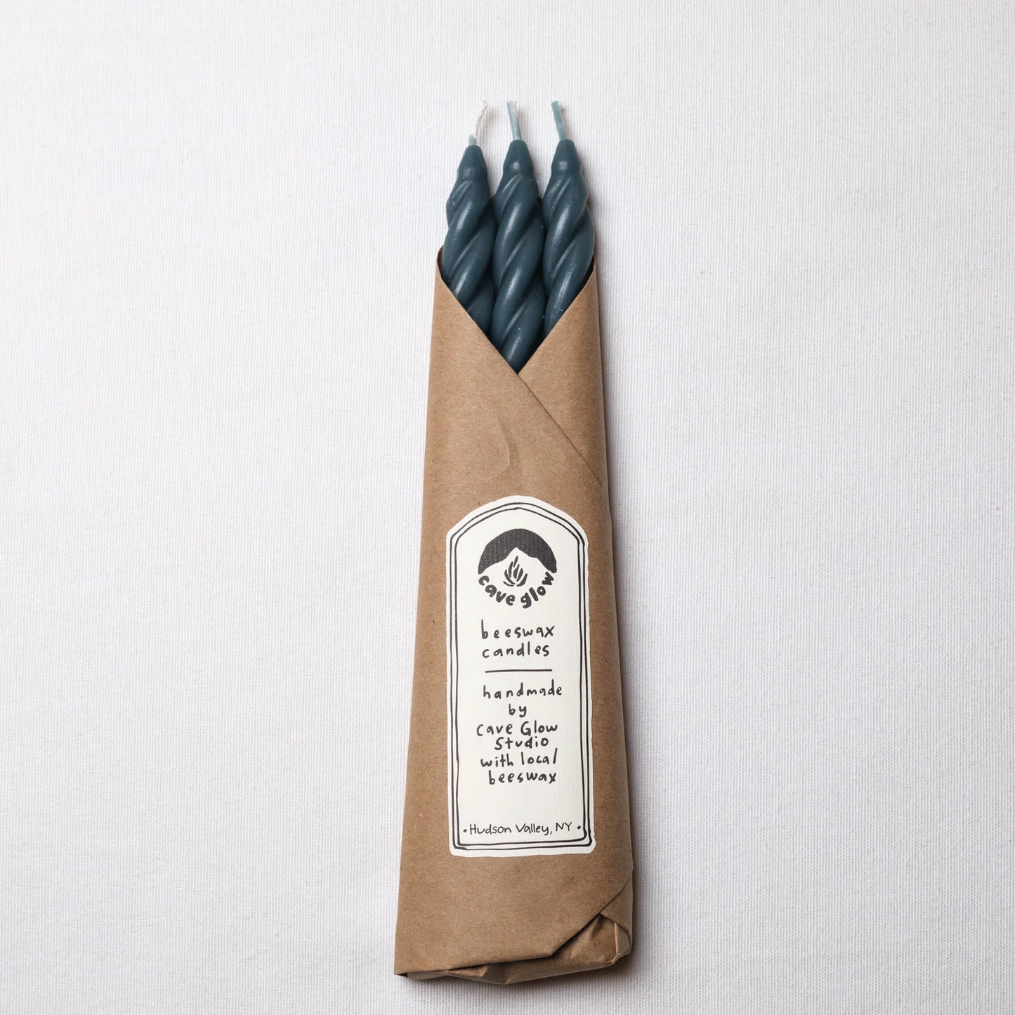 Beeswax Spiral Taper Candles