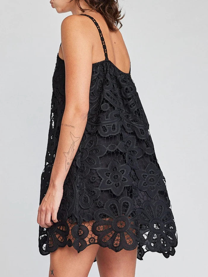 Roxie Scallop Mini Dress