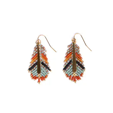 Gilded Feather Earrings