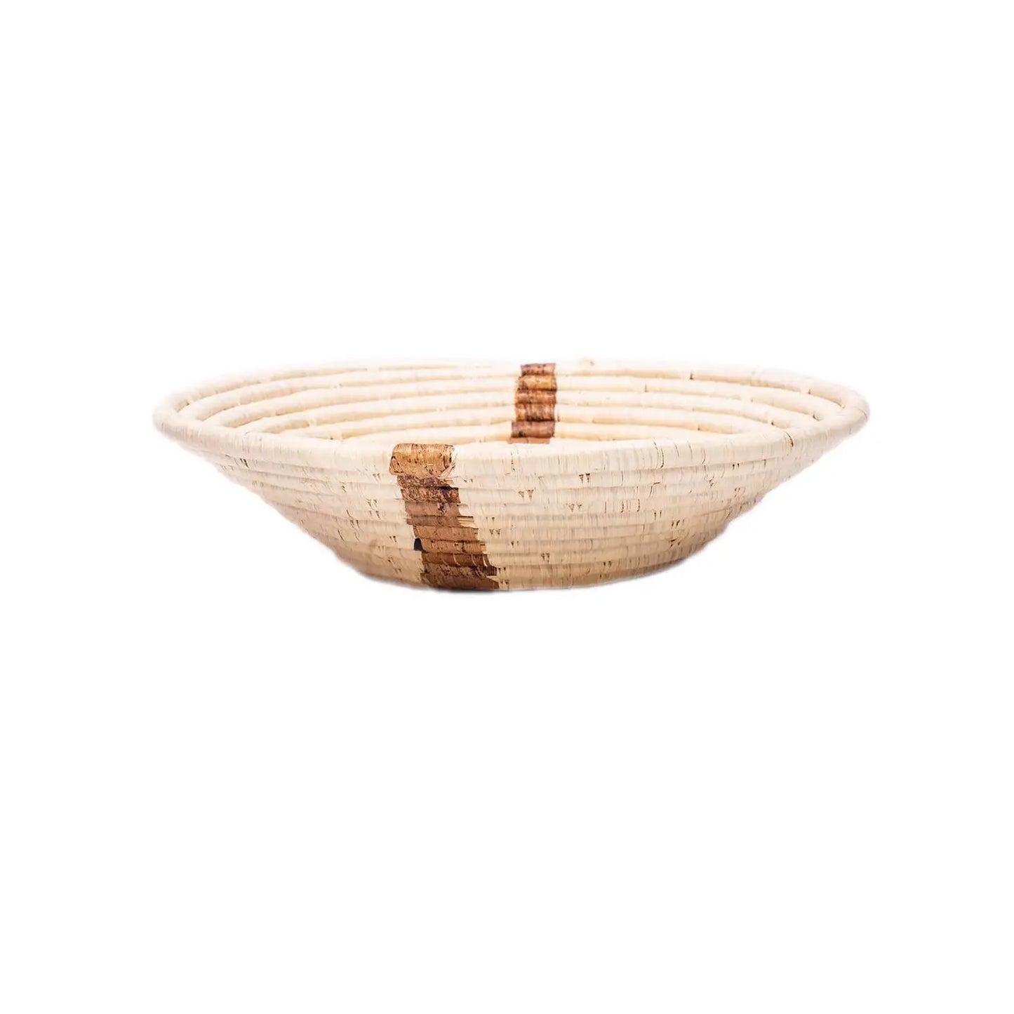 Large Banana Bark Stripe Woven Basket