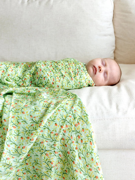 Strawberry Meadow Swaddle