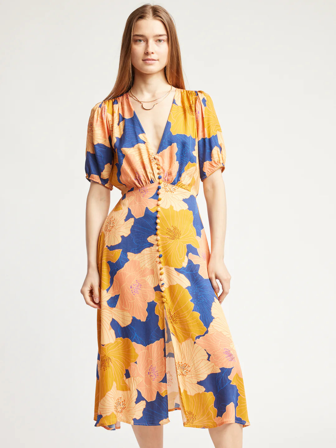 Amiah, V-Neck Dress