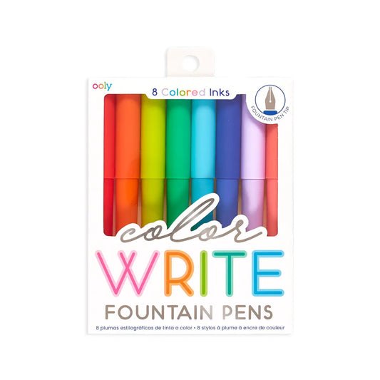 Color Write Fountain Pens – Set of 8