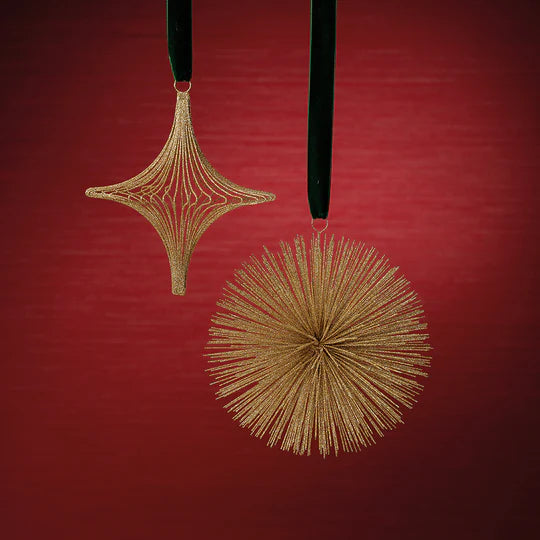 Wire Star Burst Ornament