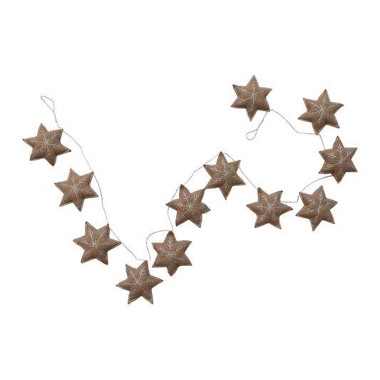 Woven Wool Star Garland