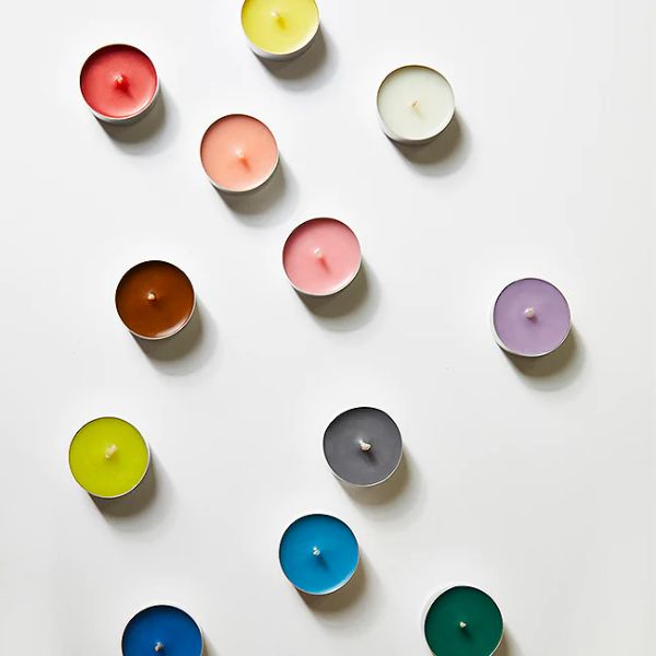 Rainbow Tea Light Candle Set