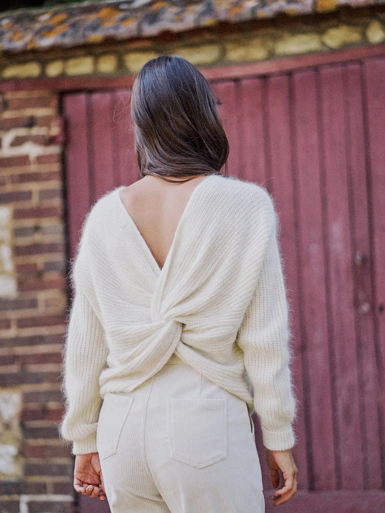 Kiwi Knotted Back Sweater