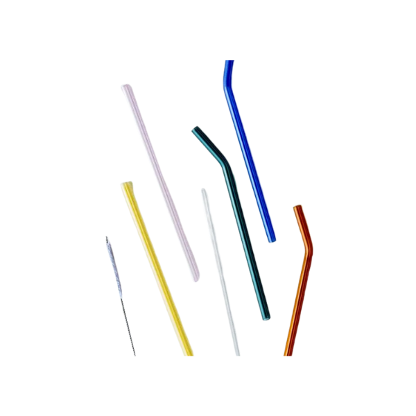 Reusable Glass Straws (Set of 6)