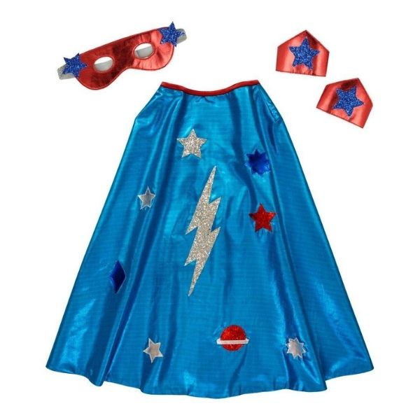 Blue Superhero Cape Dress Up