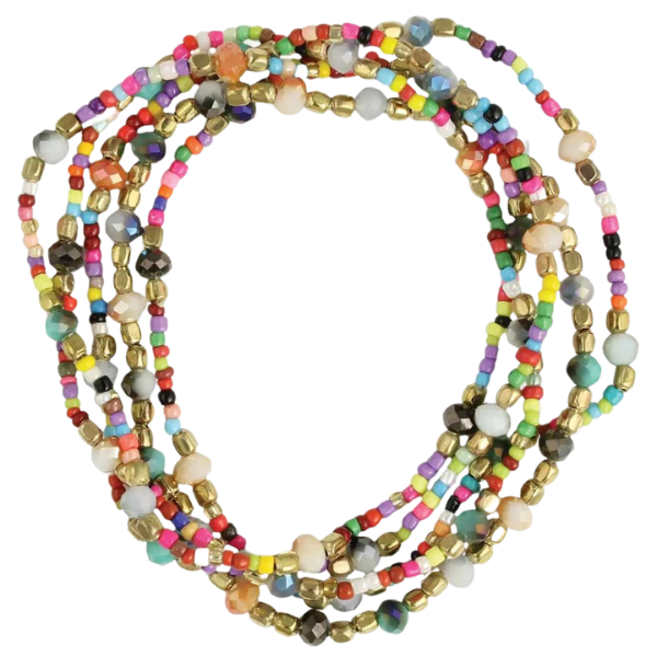 Candy Bowl Multi-Bead Stretch Bracelet