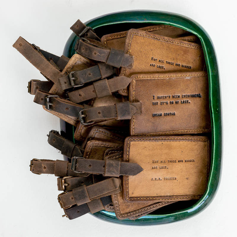 Leather Luggage Tag