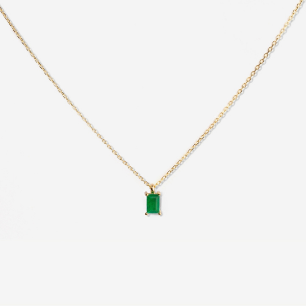 Tiny Baguette Gold Necklace