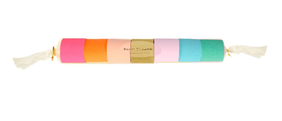 Bright Crepe Paper Streamers