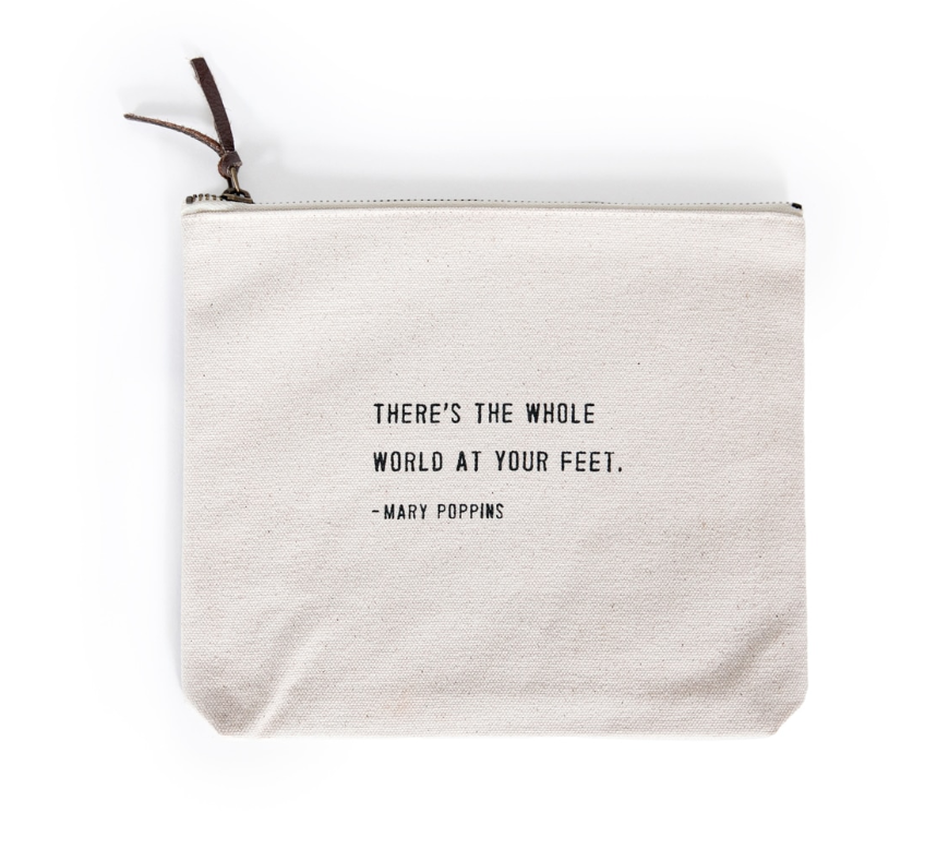 Canvas Quote Pouch