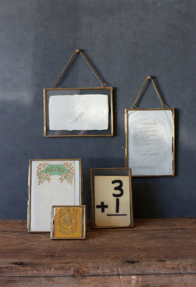 Brass & Glass Photo Frame