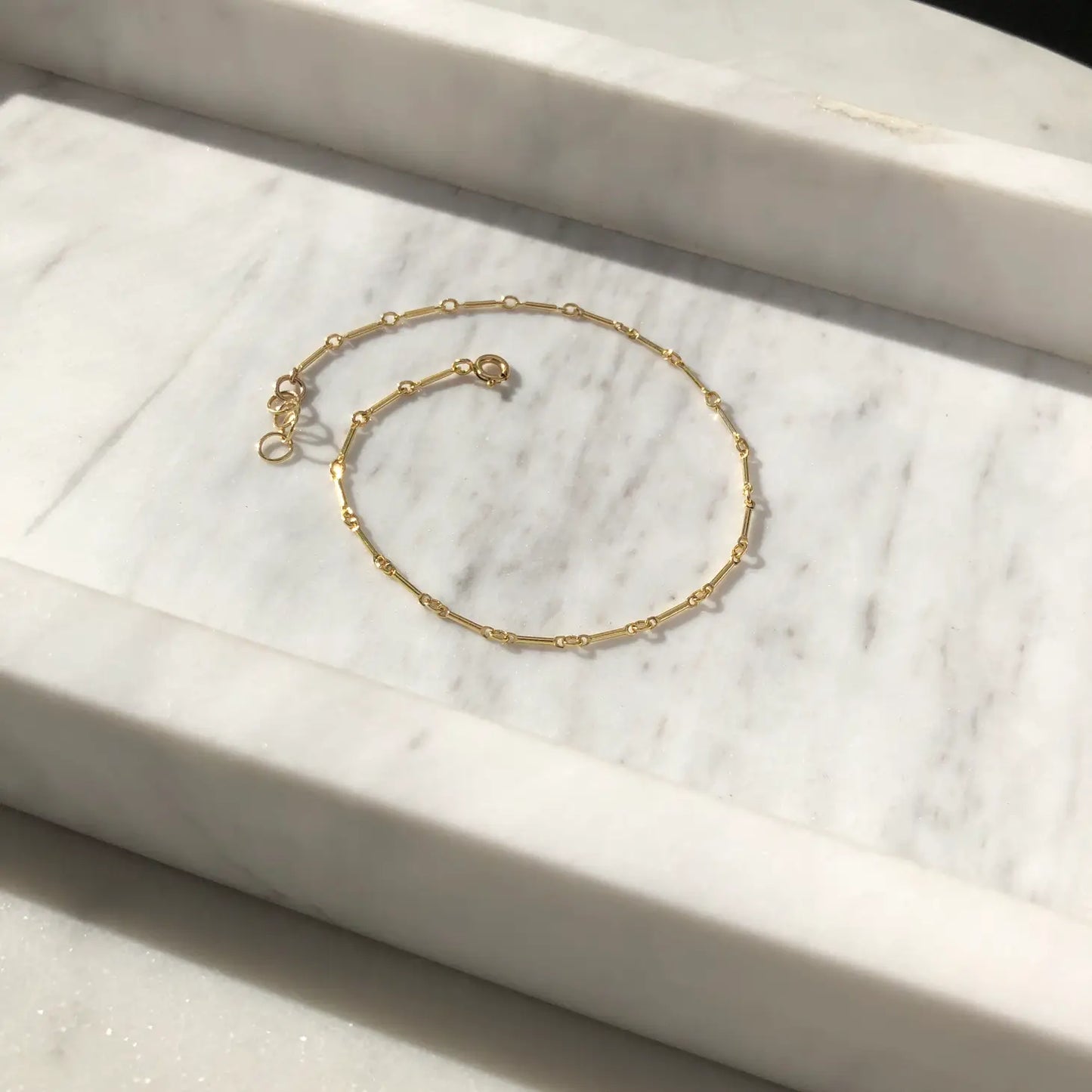 Dot + Dash Anklet