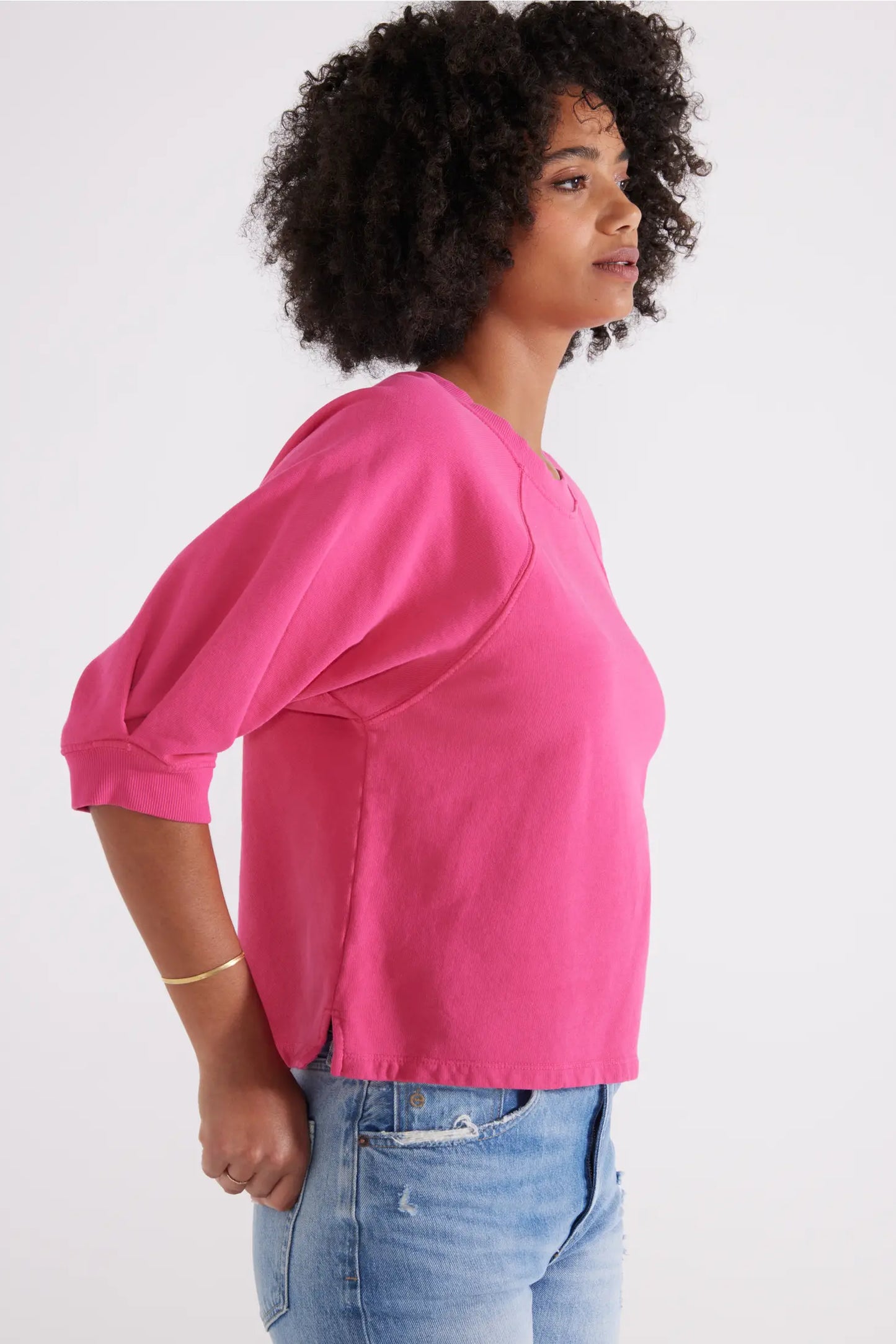 Fleur Sweatshirt in Raspberry