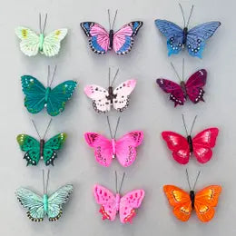 Feathered Bird & Butterflies