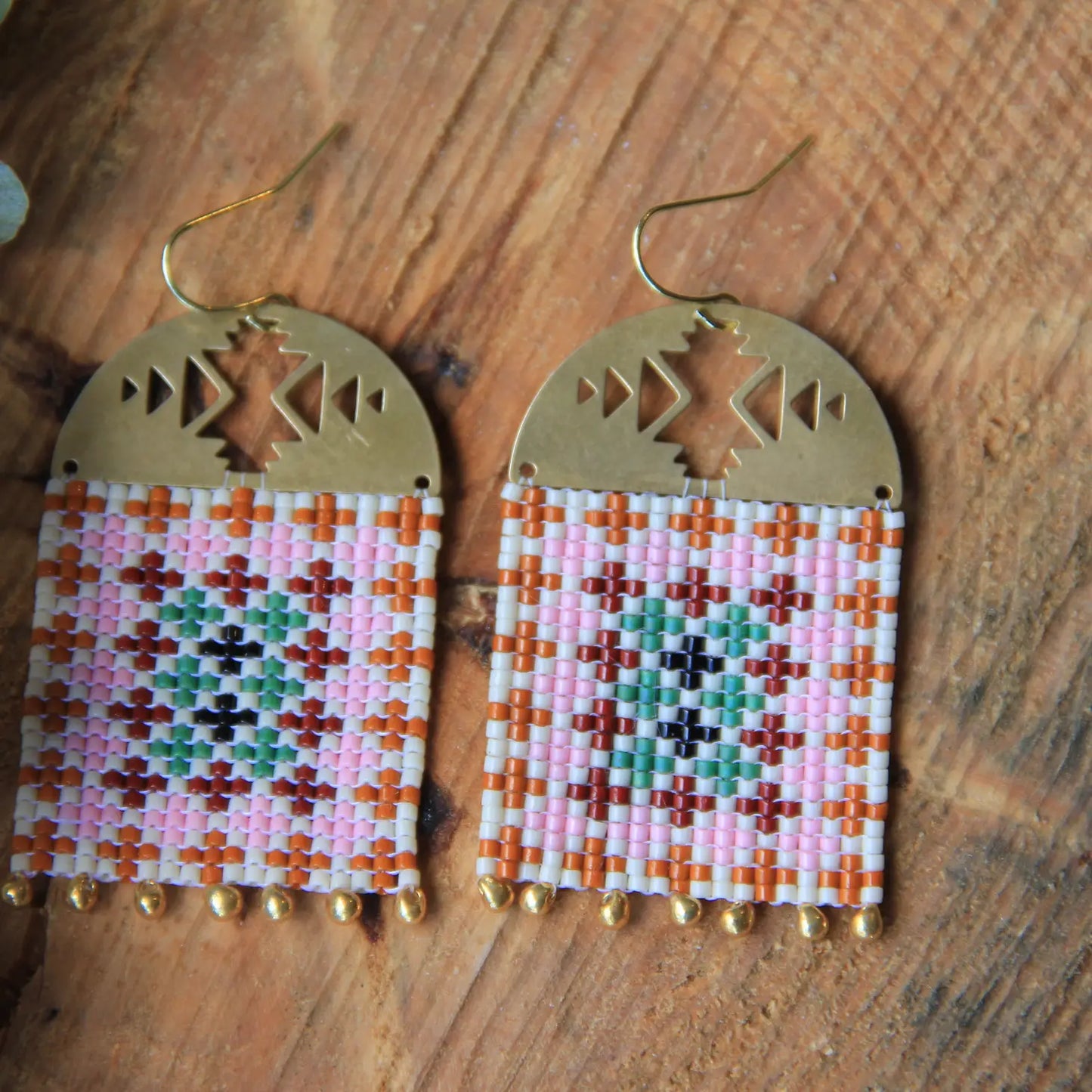 Handwoven Beaded Earrings