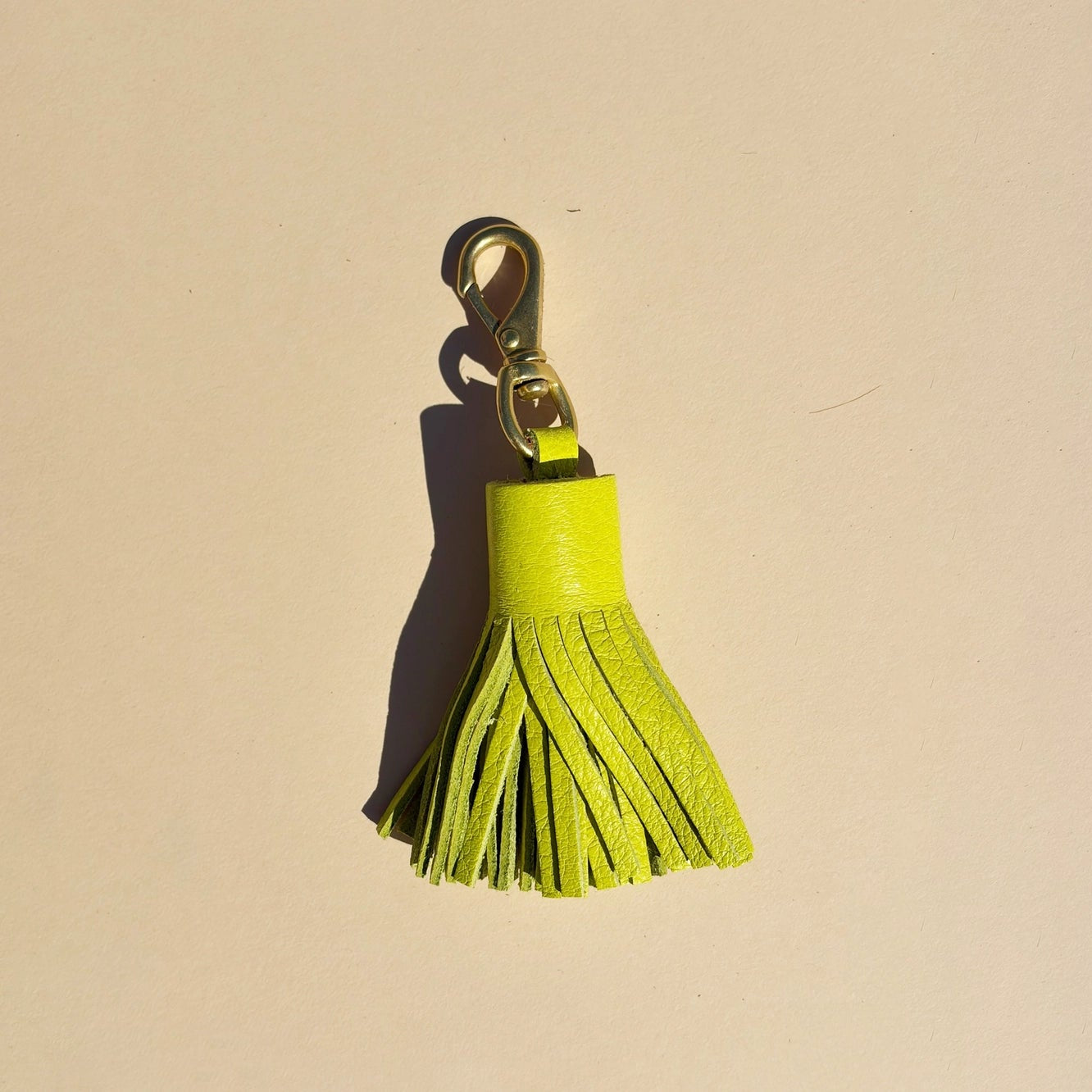 Leather Tassel Keychain