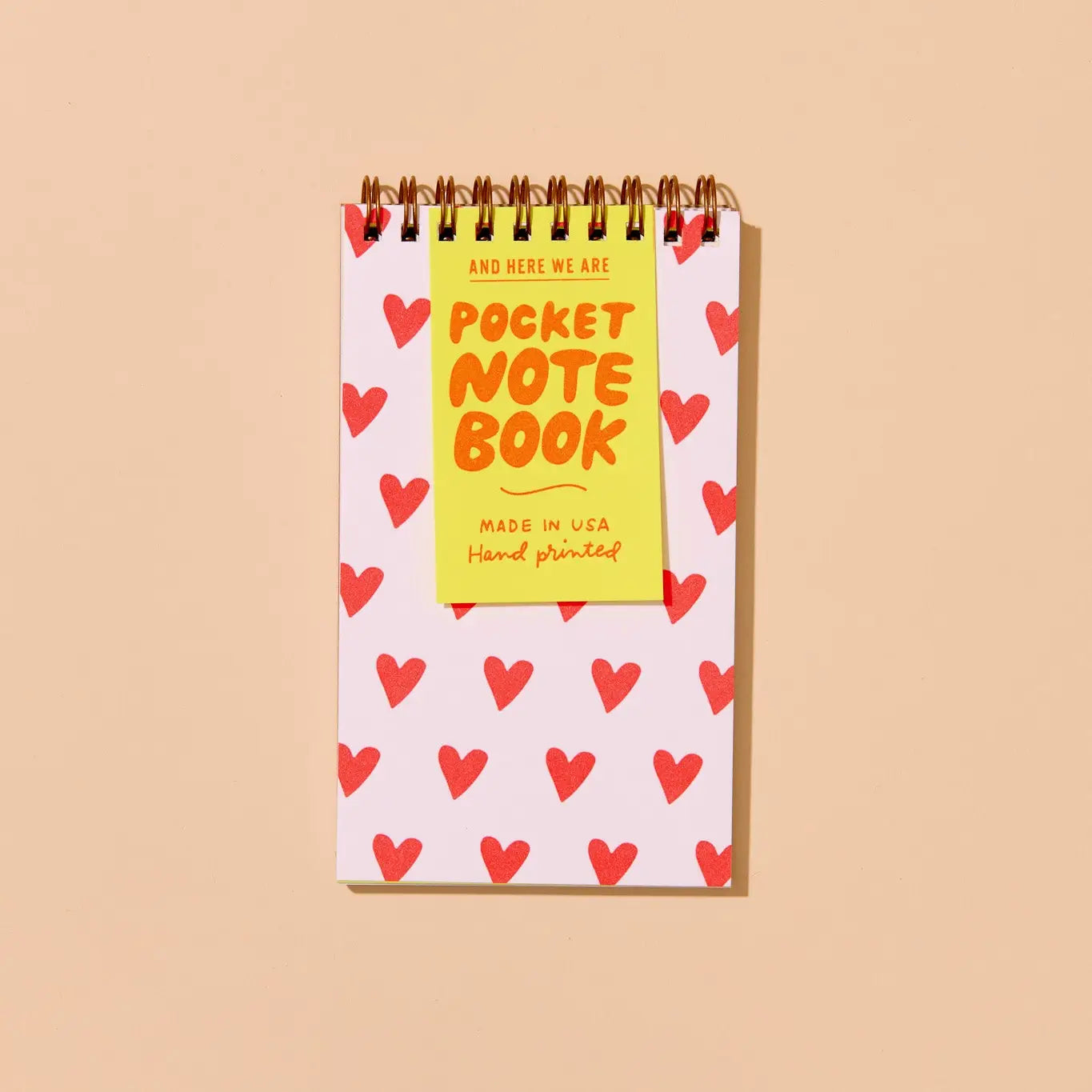 Letterpress Pocket-Size Spiral Notebook