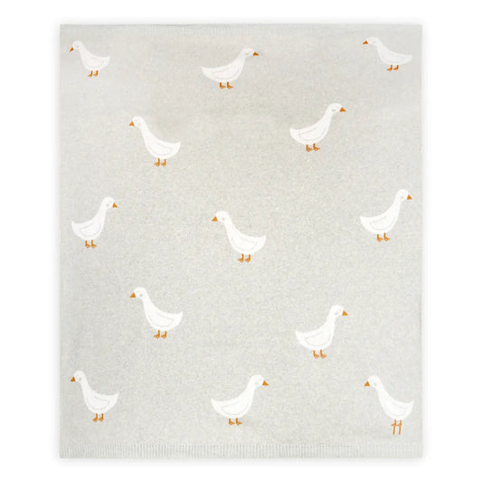 Organic Cotton Jacquard Knit Baby Blanket