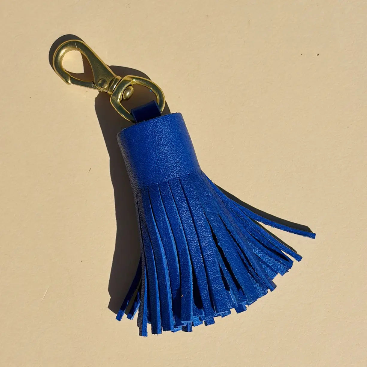 Leather Tassel Keychain