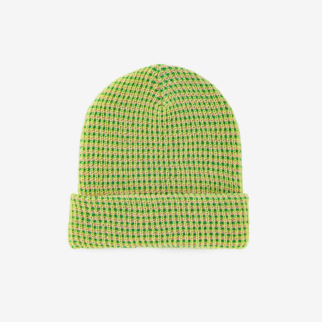 Grid Rib Knit Beanie