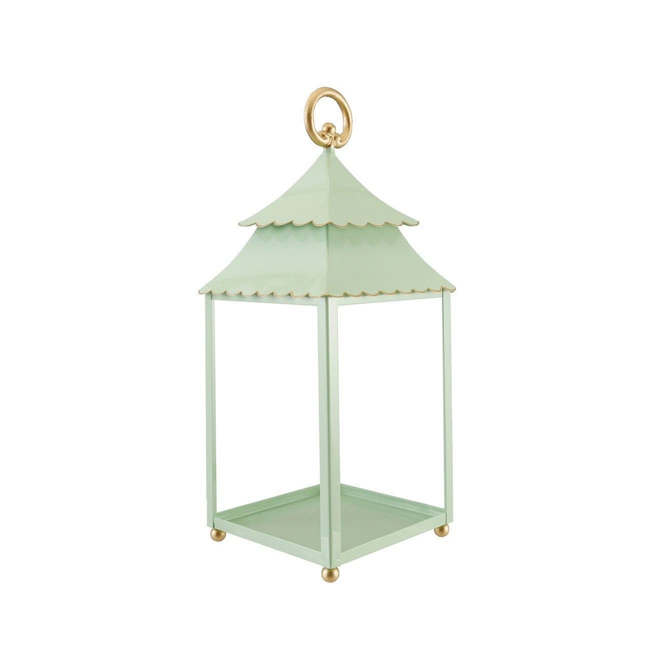 Metal Scalloped Lantern