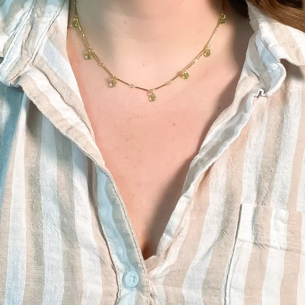 Teardrop Fringe Necklace