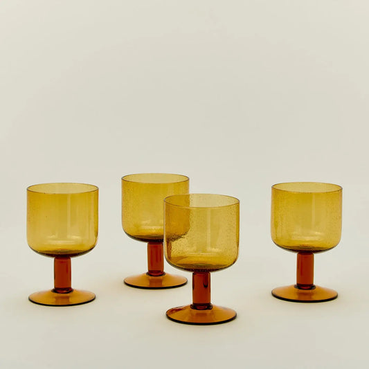 Simple Seeded Glassware Set
