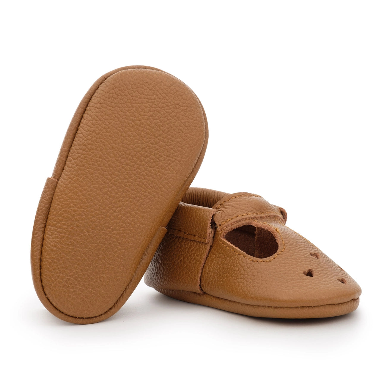 Brown Mary Jane Moccasins