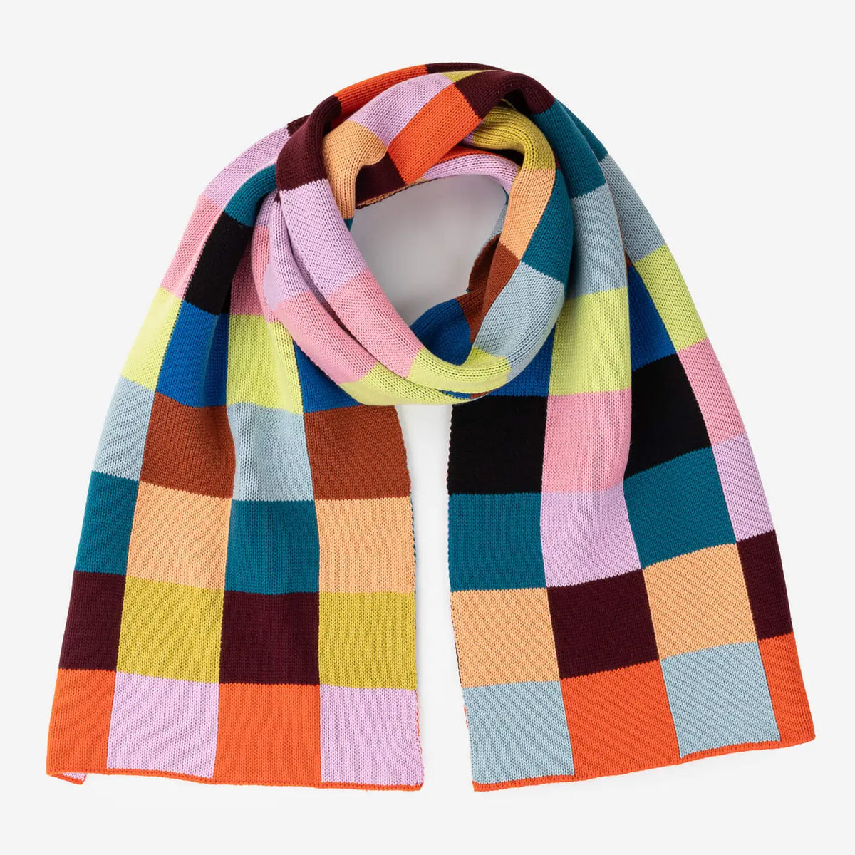 Color Patch Big Scarf