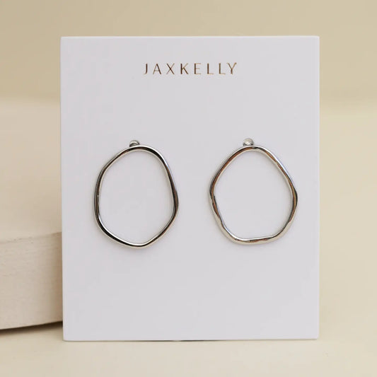 Silver Organic Hoop