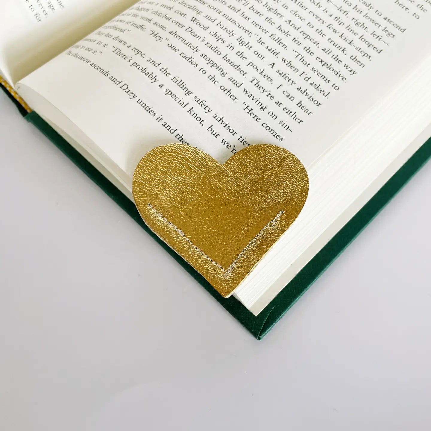 Page Corner Leather Bookmark