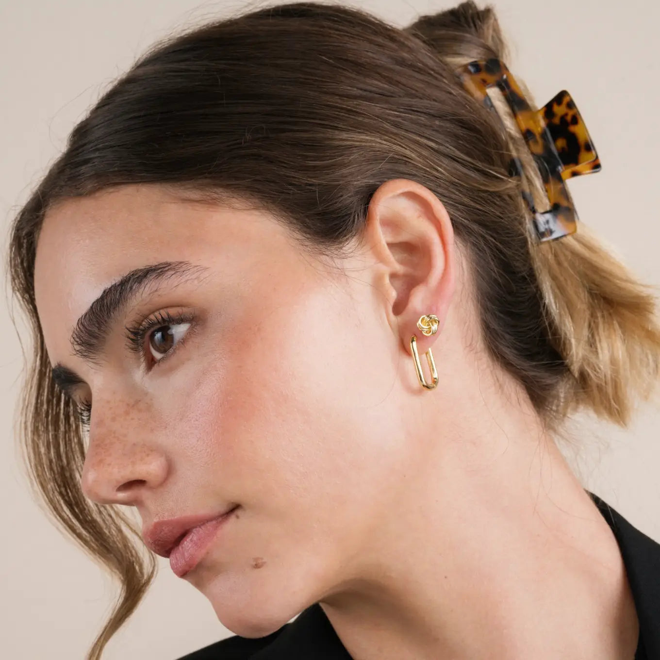 Petite Gold Knot Earrings