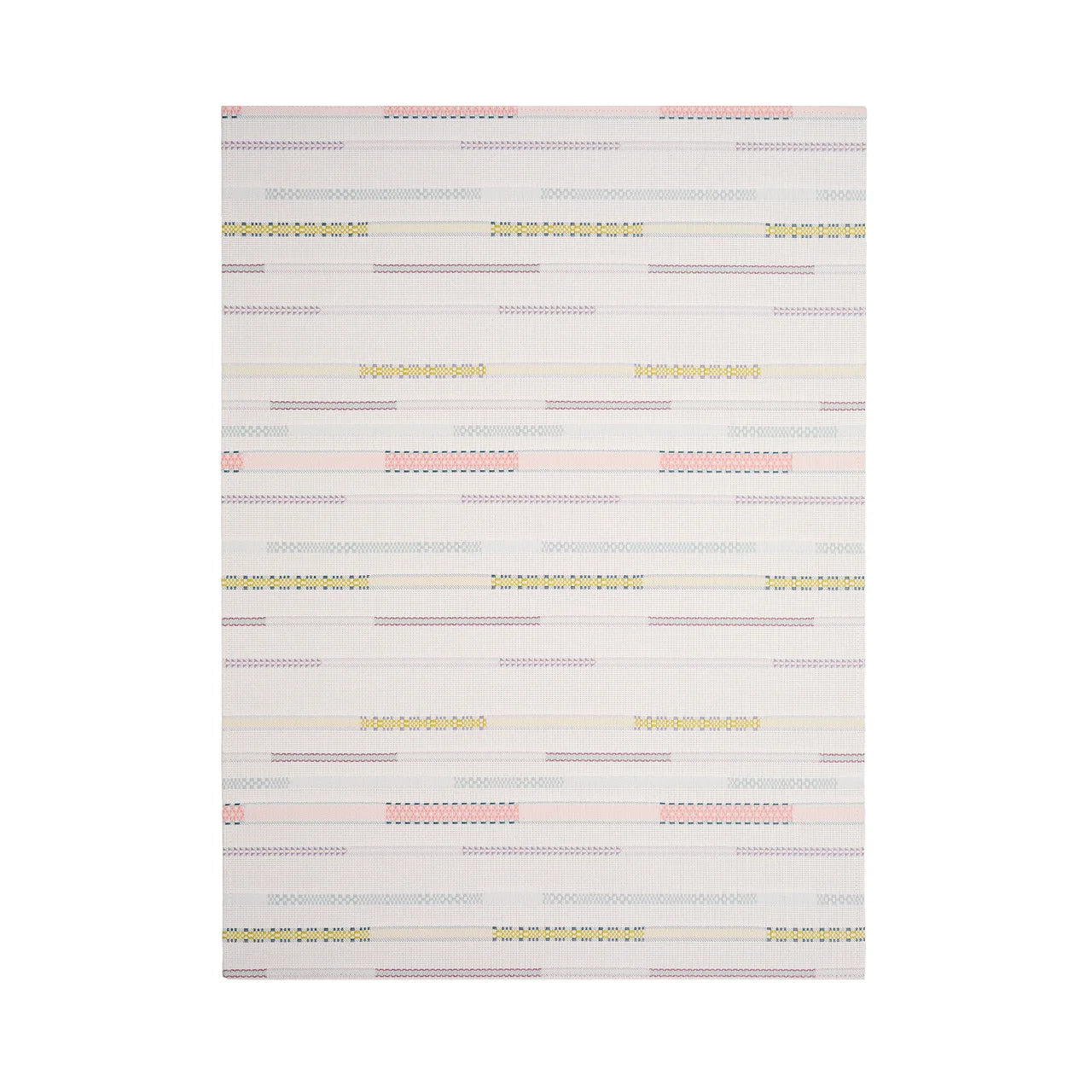 Almond Applique Woven Floor Mat