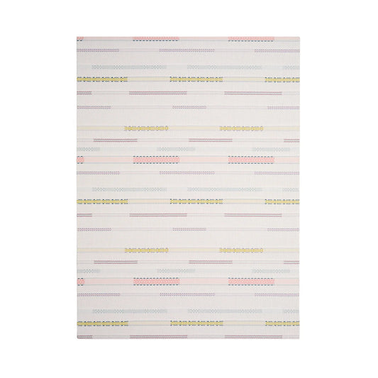 Almond Applique Woven Floor Mat