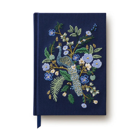 Peacock Embroidered Journal