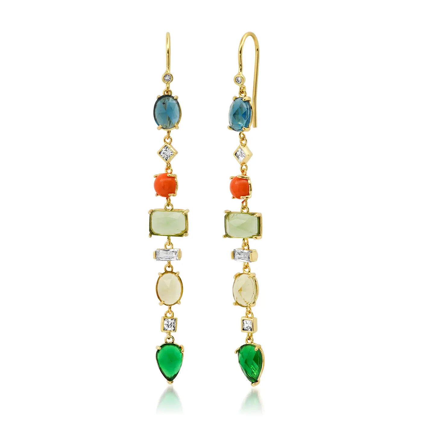Gemma Stacked Drop Earrings