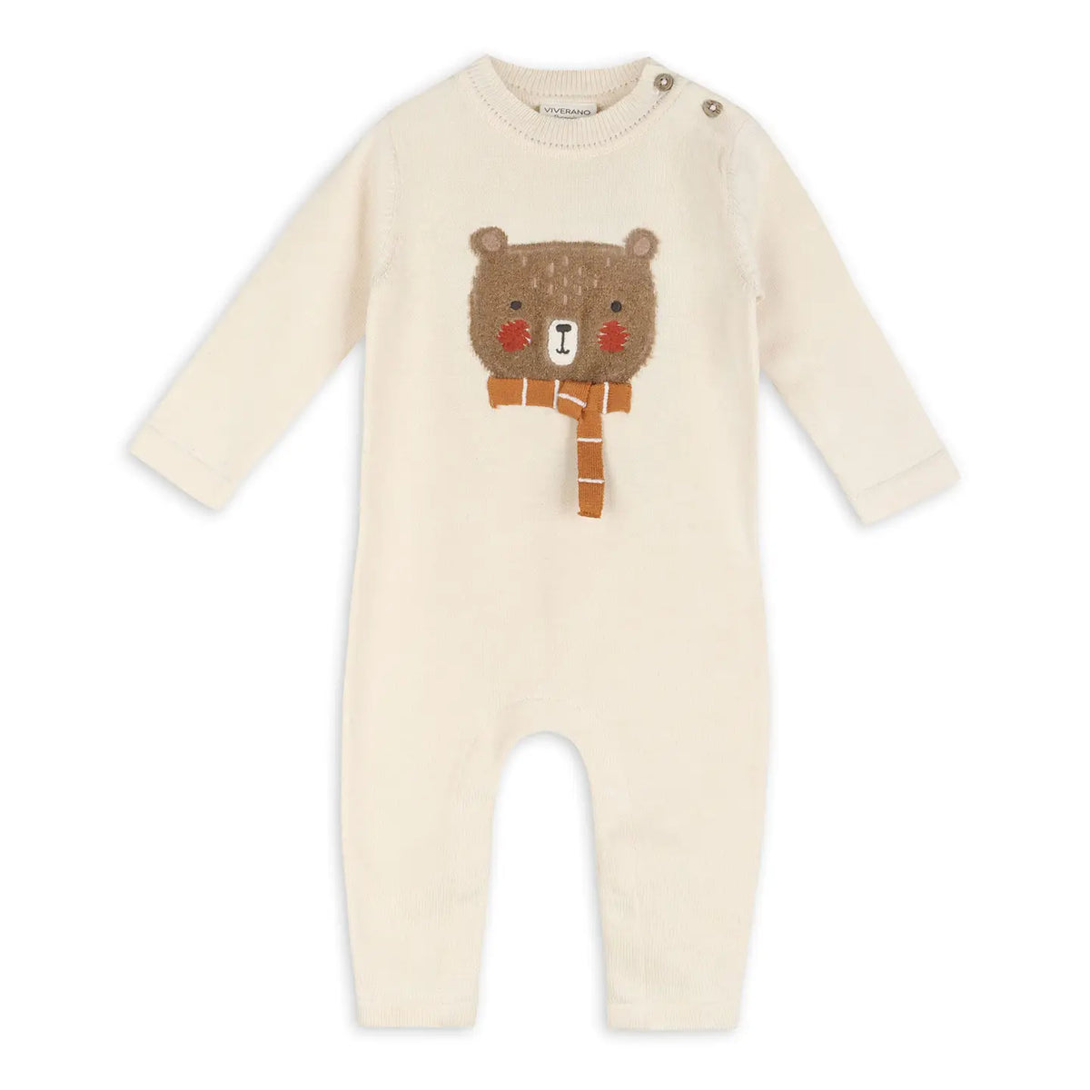 Furry Bear Knit Jumpsuit