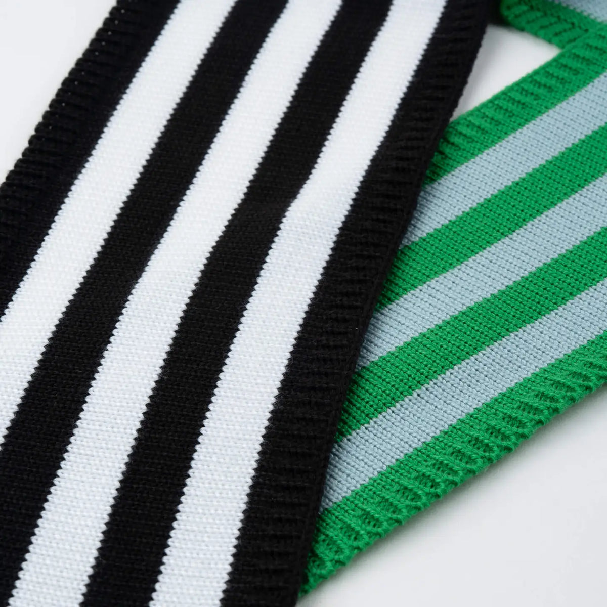 Colorblock Stripe Mini Ribbon Scarf