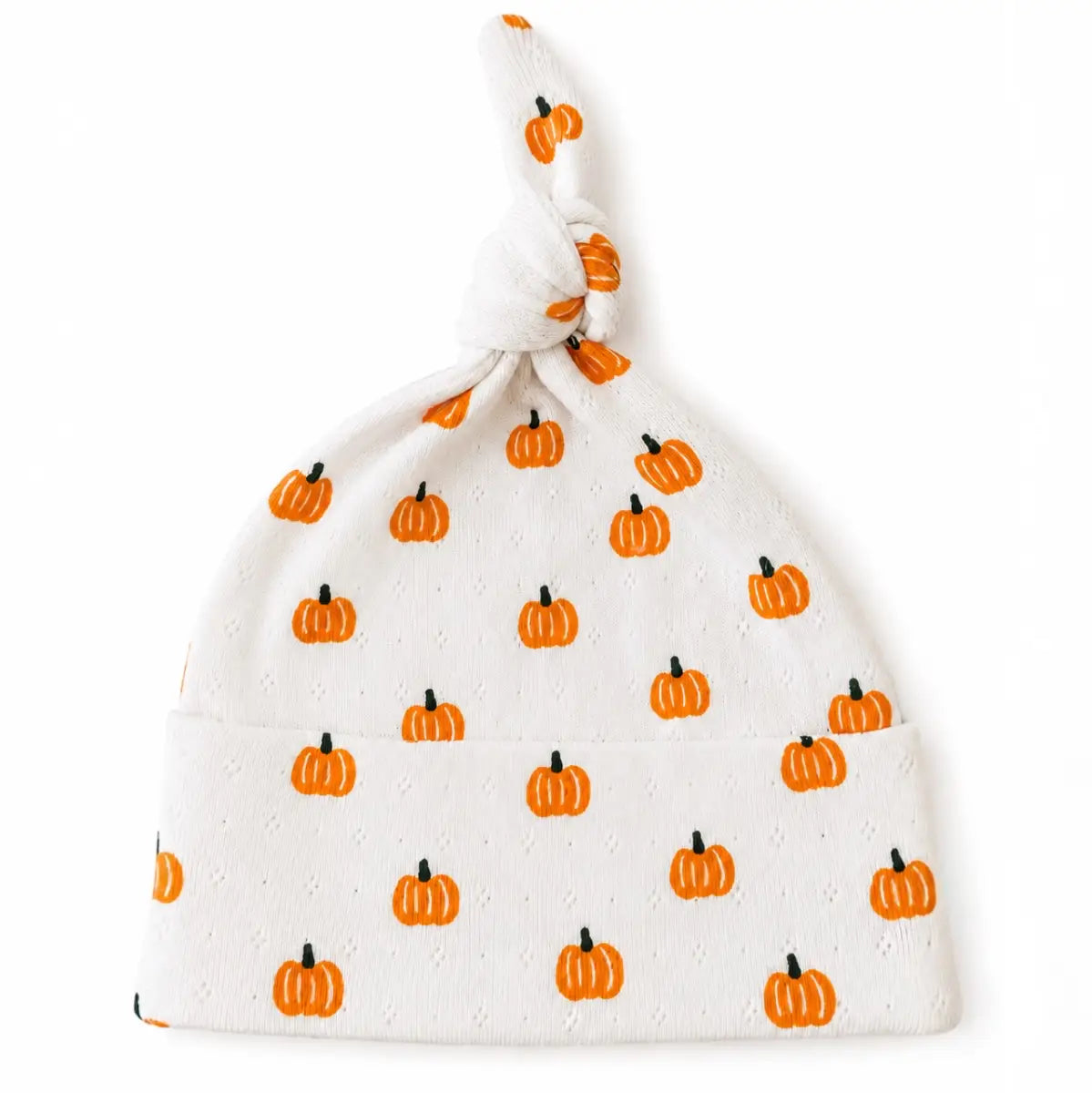 Pumpkin Organic Pointelle Beanie