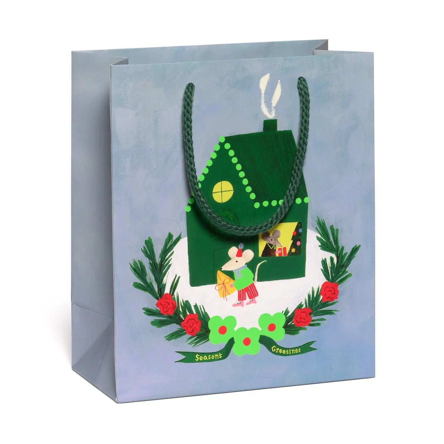 Holiday Medium Red Cap Gift Bag