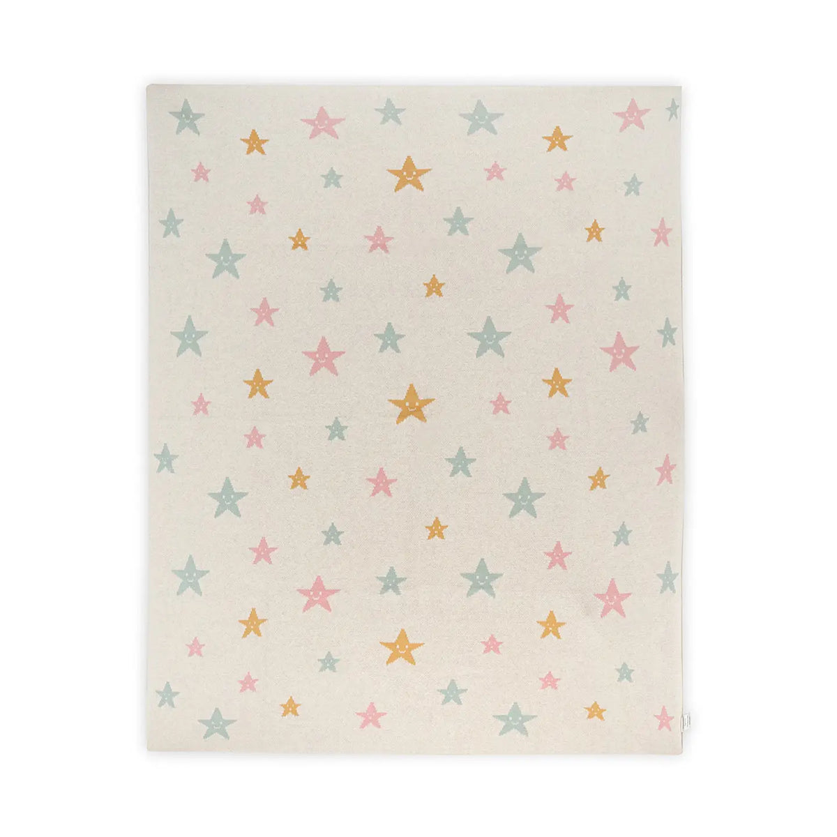 Organic Cotton Jacquard Knit Baby Blanket