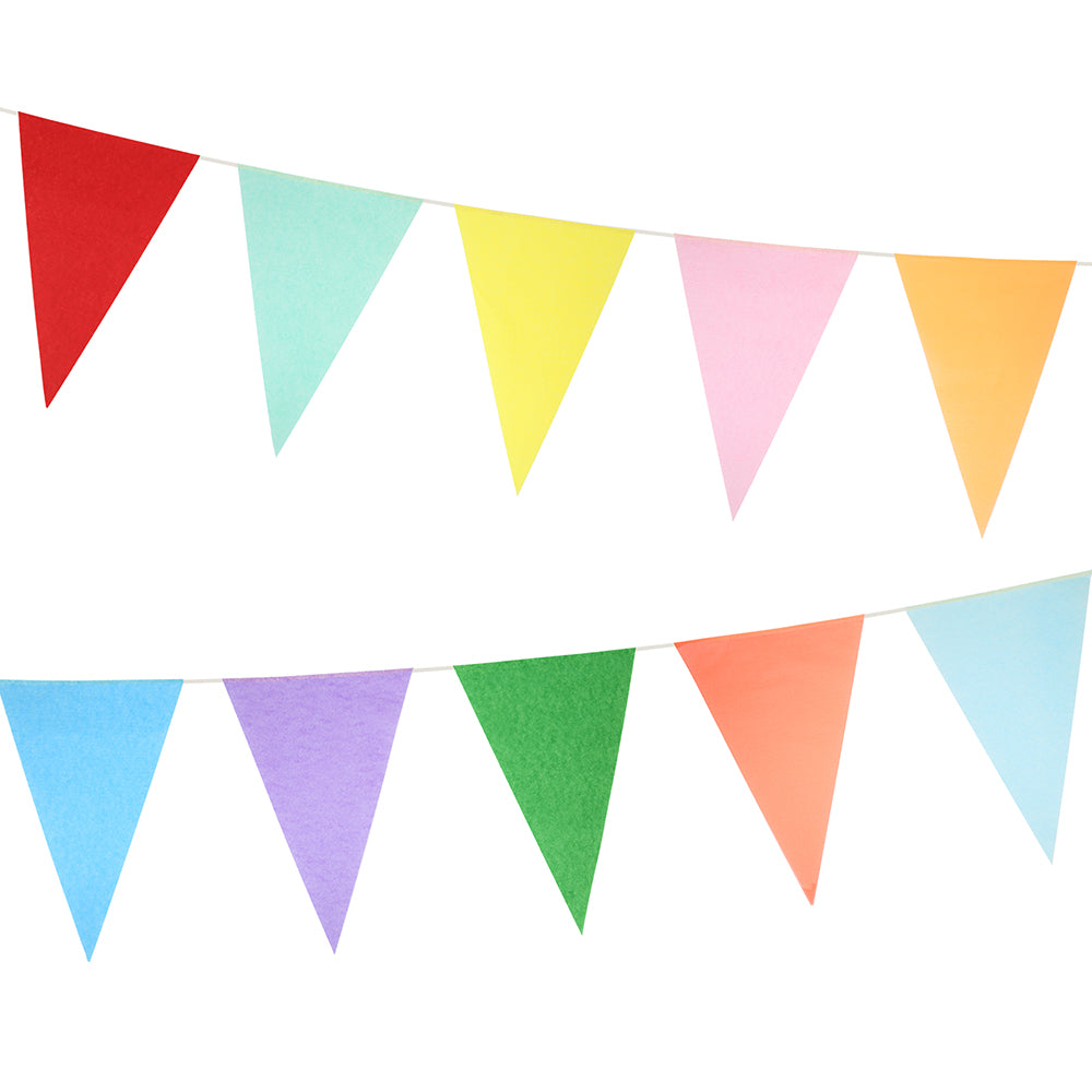 Bright Tissue Flag Garlands